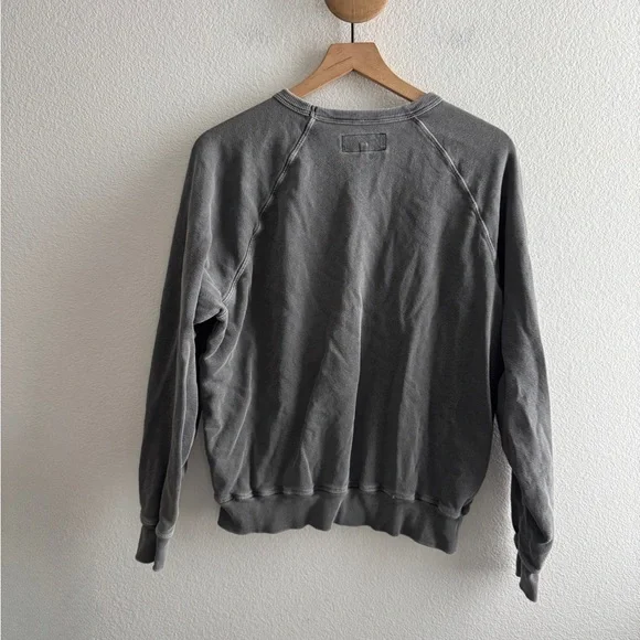 The Great. Palm Tree Sweatshirt Size 2 (Medium) *STAINS* - Picture 6 of 9